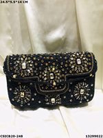 Pochette de soirée de styliste faite à la main