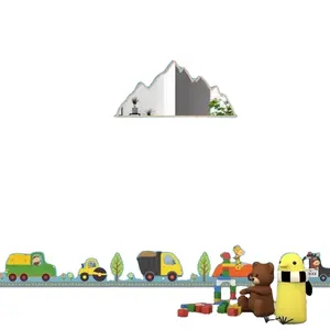 <b>Acrylic</b> Mountain <b>Mirror</b> Wall Decor for Baby Room Bedroom <b>Mirror</b> - Product Image 1