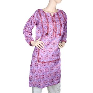 Kurti estampado para mujer - Morado - Product Image 1