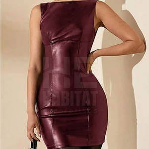 Vestido de Cuero para Mujer, Estilo Oficina, Vestido de Cuero Moderno para el Trabajo, a un Precio Razonable - Product Image 2