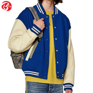 Veste de baseball universitaire à manches en similicuir de haute qualité vêtements de mode d'hiver avec caractéristique imperméable chaude et élégante - Product Image 5