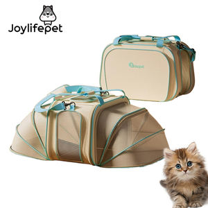 고양이 가방 나가는 휴대용 옥스포드 친환경 패션 솔리드 고양이 배낭 작은 개 강아지 대용량 크로스 바디 안티 스트레스 - Product Image 1