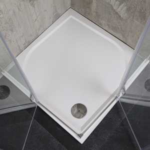 Box Doccia Lion 90X90 con Vetro da 6 mm Senza Telaio, Set per Bagno - Product Image 5