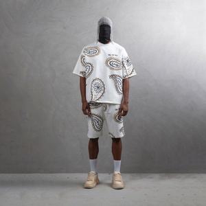 Nuevo Conjunto de Verano 2026 para Hombre, Camiseta de Manga Corta y Pantalones Cortos, 100% Algodón, Patrón 3D, Secado Rápido, Conjunto de Dos Piezas - Product Image 5