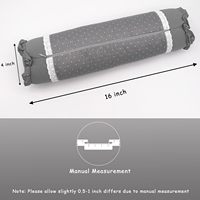 Oreiller de rouleau de cou de cylindre d'IRIS avec des coques de sarrasin pour le soulagement de douleur de cou/épaule et physiothérapie infrarouge