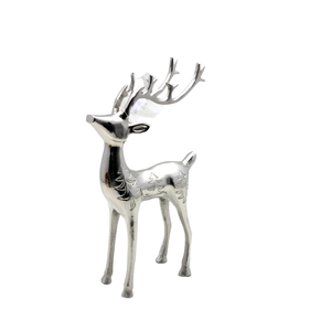 Nouveau design en aluminium bougeoir avec 4 bougies en nickel brut pour décoration de noël bougeoir fait à la main personnalisé - Product Image 4