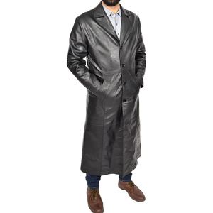 Veste en cuir d'agneau authentique pour homme, véritable cuir d'agneau, veste d'hiver - Product Image 4