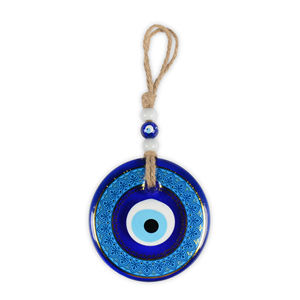 Adorno de Pared Hecho a Mano con Ojo Turco de 13 cm, Nazar Boncugu, Amuleto de Buena Suerte, Decoración de Arte en Vidrio para Decoración del Hogar y Regalos TM1008 - Product Image 1
