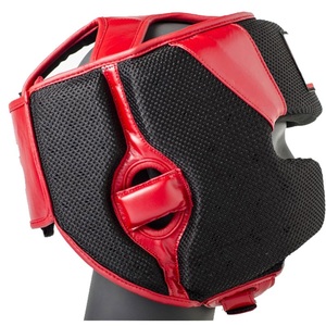 Équipement de boxe avec logo personnalisé casque de sécurité réglable casque de boxe pour l'entraînement prix de gros protège-tête en cuir véritable - Product Image 4