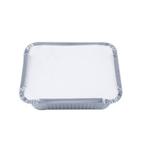 Petit récipient jetable en aluminium pour la restauration Boîte à lunch en aluminium Plat de cuisson en aluminium avec couvercle en forme de dôme