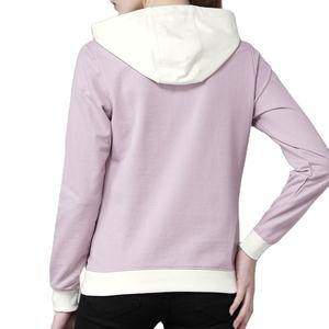 20225 personalizado de alta calidad mujer cuello alto Sudadera con capucha 100% algodón Casual pulóver para Otoño/Invierno mujer básica Sudadera con capucha - Product Image 2