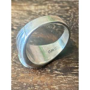 Navajo-<b>Crafted</b> Cultural Collectible Ring Turquoise & Sterling Silver Inlay Size 11.5 - Product Image 6