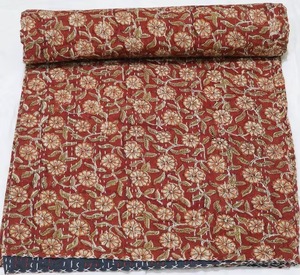 ผ้าควิลท์ผ้าฝ้ายพิมพ์ลาย Kantha ผ้าห่มผ้าฝ้ายพิมพ์ลาย - Product Image 5