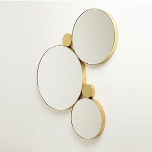 กระจกติดผนังตกแต่งทำจากโลหะหรูหราทันสมัยสำหรับห้องนั่งเล่นห้องนอนและสำนักงานใช้สำหรับงานวันเกิดและงานแต่งงาน - Product Image 6