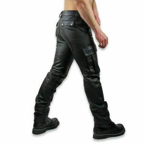 Pantalon de moto en cuir pour homme 2026, production de masse disponible, imperméable et coupe-vent - Product Image 4