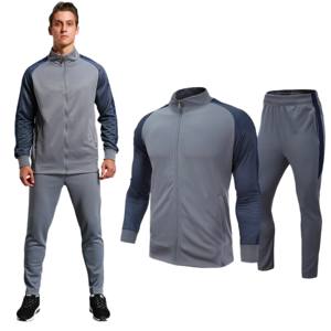 Ropa deportiva de poliéster de alta calidad para hombre, chándal con bolsillos y cremallera, 100% poliéster - Product Image 5
