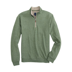 Jersey de cuello redondo de lana con cremallera de medio cuarto personalizado para hombre, suéteres de punto transpirables para invierno, venta al por mayor, barato - Product Image 1