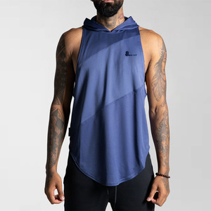 Camiseta sin Mangas para Hombre, Estilo Deportivo, con Bordado y Tejido de Algodón y Fibra de Bambú para Entrenamiento - Product Image 1