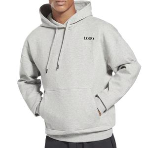 เสื้อฮู้ดพิมพ์ลายนูนโอเวอร์ไซส์ผ้าฟลีซตัวครอปโอเวอร์ไซส์ผ้าฝ้ายน้ำหนักมากงานตามสั่ง3D - Product Image 1