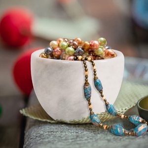 Frutero de piedra de mármol natural blanco grande de último diseño en pedestal - Product Image 4