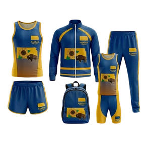 Ademend Anti-Combo Lichtgewicht Solide Winter Casual Trainingspak Set Op Maat Gemaakt Hardloopkleding 100% Polyester Regular Fit - Product Image 1