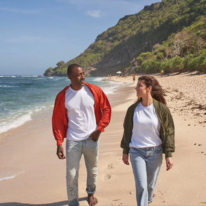 Chaqueta Cortavientos Ligera de Lana y Poliéster Ultifresh, Unisex, Informal, Impermeable, con Cremallera, de Secado Rápido, Ecológica, Lavada - Product Image 2