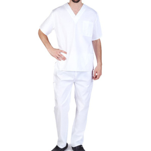 Unisex Medical Scrubs Hospital Uniforms <b>Doctor</b> Nurse Suit Made of Polyester/Spandex Needle Detection Seamless Fusing Wholesale - Product Image 6