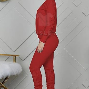 ชุดกันเหงื่อลายพื้นสำหรับผู้หญิงฉลากส่วนตัวออกแบบได้เองสำหรับฤดูหนาว - Product Image 5