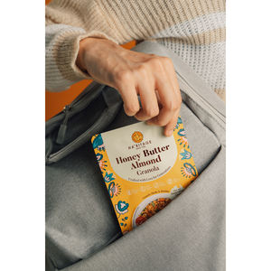 HA'RITEAGE Granola de Miel, Mantequilla y Almendras, Alto en Fibra, Alto en Proteínas, Sin Grasas Trans, Bajo en Sodio, Cereal para Desayuno Horneado, 216g - Product Image 2