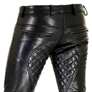 Dernier modèle de pantalon en cuir streetwear gay, design personnalisé, taille haute, léger, coupe droite, décontracté, tissu de haute qualité, prix raisonnable, OEM - Product Image 6