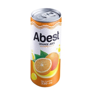 Muestras Gratis, Marca OEM Abest, Zumo de Naranja en Lata de 330 ml, Calidad Premium de A&B, 250 ml, Gran Venta 2023 - Product Image 1