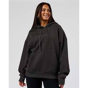 Oversized Hoodie with Custom Graphic-Onyx Screen Printed Embroidered Logo 500gsm XXS-6XL - Product Image 3