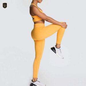 Ensemble de yoga pour femmes, respirant, matière élastique douce à l'avant, deux pièces, soutien-gorge de sport, leggings, yoga, gym, course à pied, vêtements de sport quotidiens - Product Image 4