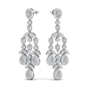 Pendientes Largos de Oro Sólido de 14K con Moissanita Certificada GRA de REYES, para Mujer, Regalo de Boda de Lujo, Joyería Nupcial - Product Image 5