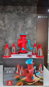 Grattugia e Affettatrice 4 in 1 <span class=keywords><strong>Anax</strong></span> - Tritatutto da Cucina con 4 Lame in Acciaio Intercambiabili per Affettare, Sminuzzare e Tritare - Product Image 3