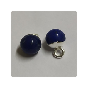 Cuenta de amatista de 6mm con bisel de bucle de plata 925, conectores y abalorios de piedras preciosas al por mayor para joyería - Product Image 5