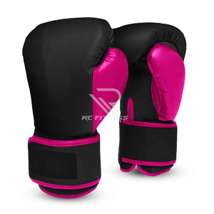 Gants de boxe MMA en cuir PU personnalisables, entraînement professionnel OEM/ODM avec fermeture auto-agrippante antidérapante et logo personnalisé - Product Image 6
