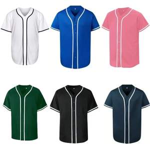 Men's High Quality Classic Solid Color Short Sleeve Loose Outdoor Sports Jersey Soccer Uniform T-Shirt Baseball Softball Wear - Product Image 6