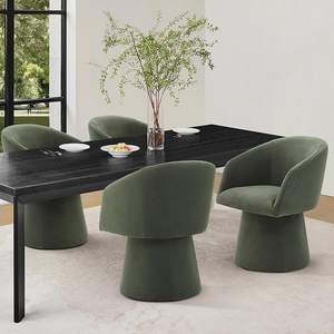 Sedia da pranzo girevole moderna accento poltrona <span class=keywords><strong>per</strong></span> scrivania sala da pranzo vanità camera da letto soggiorno lettura verde - Product Image 1