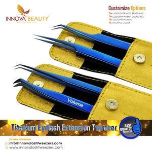 Estuche Magnético Profesional para Pinzas de Pestañas de Acero Inoxidable, Punta Puntiaguda, Herramienta de Cuidado de Belleza Ecológica para Pestañas de Volumen - Product Image 6