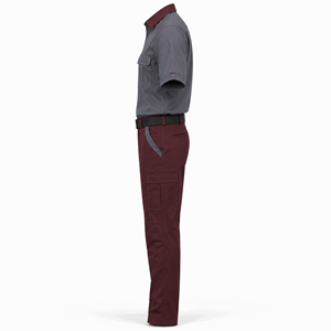 Uniforme de Guardia de Seguridad Personalizado en Gris y Marrón, Camisa de Manga Corta y Pantalones Cargo con Cinturón para Personal de Instalaciones, Venta al Por Mayor, Suministro OEM - Product Image 2
