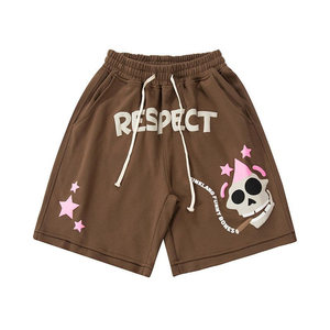 กางเกงขาสั้นผ้าเฟรนช์เทอร์รี่คอตตอน สีและป้ายสั่งทำได้ กางเกงขาสั้นผู้ชายแบบฟอกสีสไตล์วินเทจ สำหรับใส่ในฤดูร้อน - Product Image 5