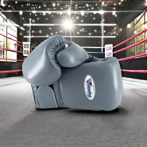High Quality Affordable Winning Gray <b>Velcro</b> Boxing Training Gloves in Customised Size Color and Design for Boxing Competition - Product Image 1