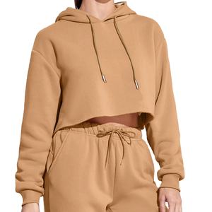 Conjunto Deportivo de Sudadera con Capucha Corta y Pantalones Deportivos para Hombre, Talla Grande, Transpirable, Color Sólido, Manga Larga, Nueva Moda Otoño Invierno 2026 - Product Image 1