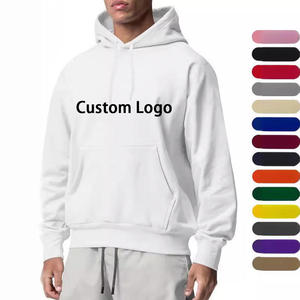 Sudadera con Capucha Corta Personalizada, Estilo Vintage, Lisa, 100% Algodón, Hombros Caídos, Dobladillo sin Rematar, Estilo Urbano para Hombre - Product Image 4