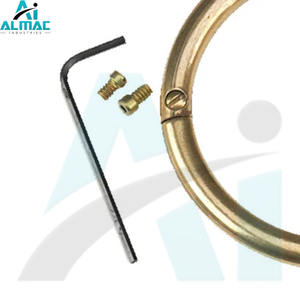 ALMAC Anneau de nez de taureau en laiton anti-corrosion avec clé hexagonale parfait pour les opérations laitières et bovins de boucherie CE approuvé - Product Image 2