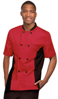 Pantalones de Chef Unisex de Media Manga, Premium, Cómodos y Duraderos, 65% Poliéster, 35% Algodón, con Estampado en Relieve, Uniformes para Restaurante y Bar
