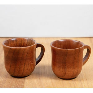 Tasses à thé en bois de nouvelle conception de qualité supérieure avec poignée finition brillante taille personnalisée pour cuisine maison Restaurants vaisselle déco - Product Image 1