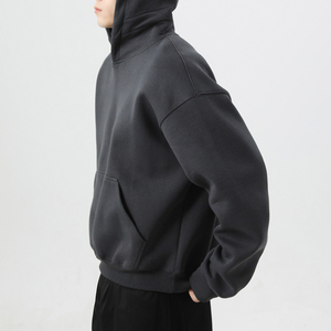 High Quality High Weight 480gsm <b>Mens</b> <b>Hoodie</b> High Quality Wholesale <b>Hoodie</b> Boxy <b>Grey</b> 100% Cotton <b>Plain</b> Hoodies - Product Image 3