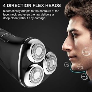 Afeitadora Eléctrica Impermeable con Lámina, Recargable por USB, de Diseño Alemán, Lavable, para Afeitar el Rostro y Recortar la Barba - Product Image 4